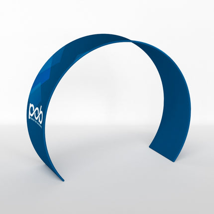 10x10ft Trade Show Booth Kit with Circular Arch & Fabric Counter