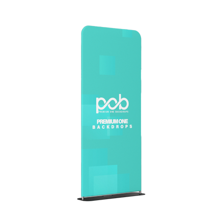 10x10ft Fabric Trade Show Booth Kit with Counter and Side Banners